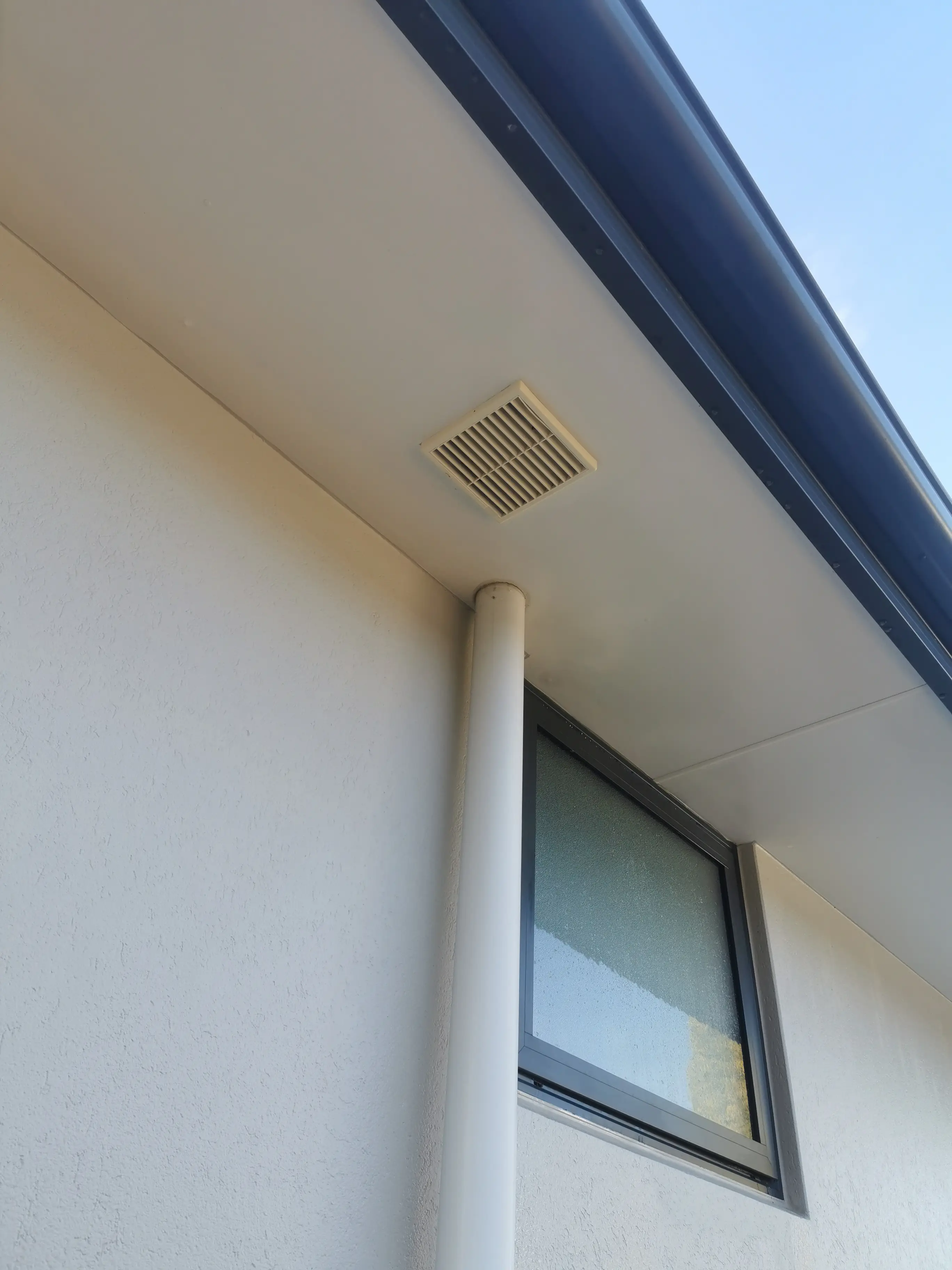 Mould removal — soffits & eaves, after professional exterior cleaning in Canterbury
