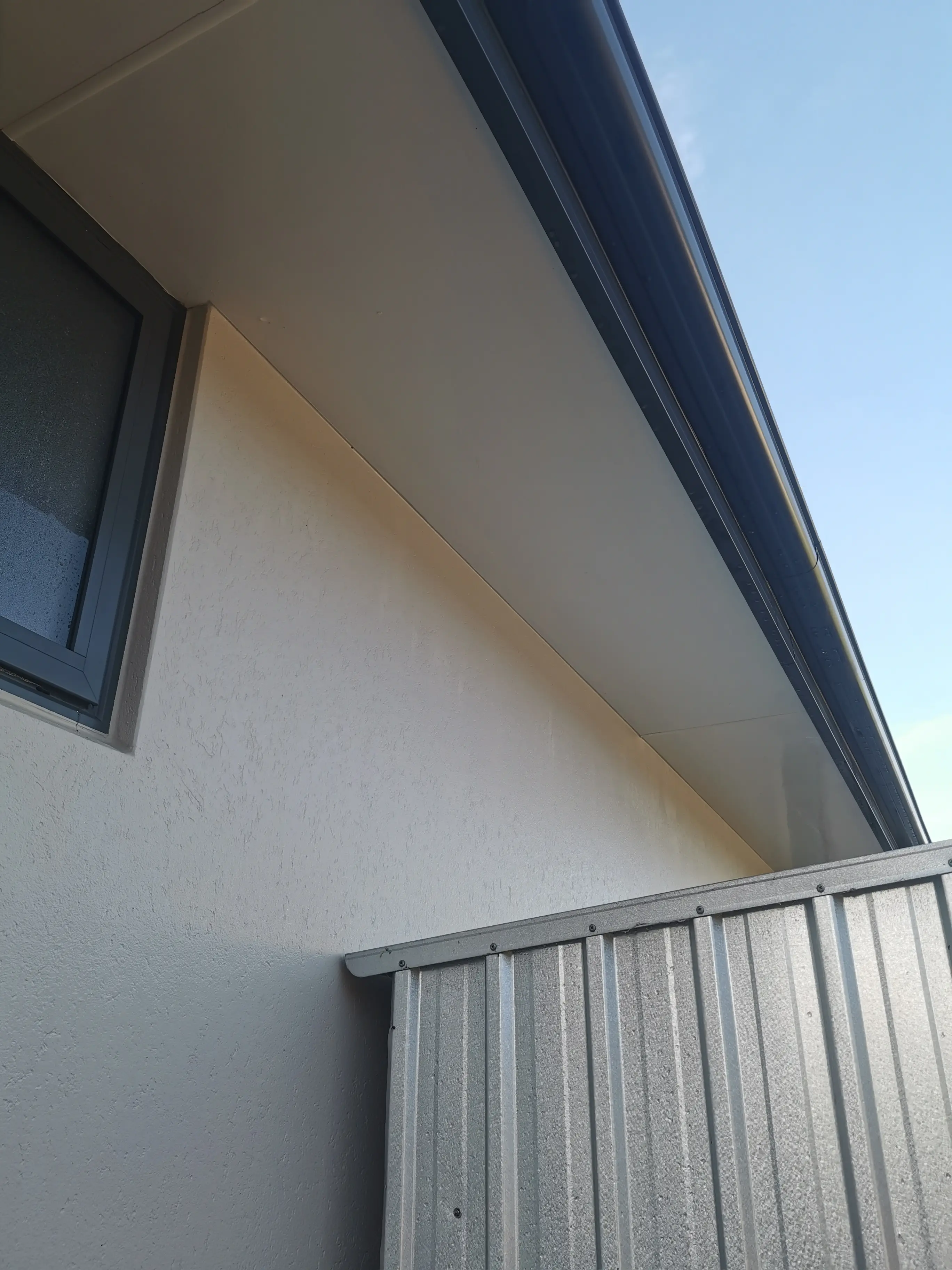 Mould removal — soffits & eaves, after professional exterior cleaning in Canterbury